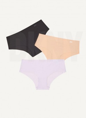 DKNY 3 Pack Hipster Women's Panties Purple | Ireland_D0724