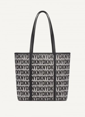 DKNY 7th Ave Medium Women's Tote Bags Black | Ireland_D0452