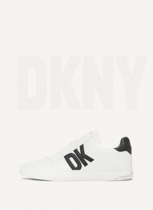 DKNY Abeni Lace Up Women's Sneakers White / Black | Ireland_D0440