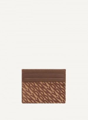 DKNY Allover Logo Case Men's Wallets Brown | Ireland_D1390