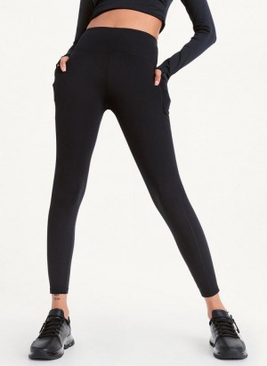 DKNY Balance High Waist Women's Leggings Black | Ireland_D0729