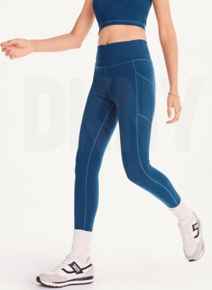 DKNY Balance High Waist Women's Leggings Navy | Ireland_D0480