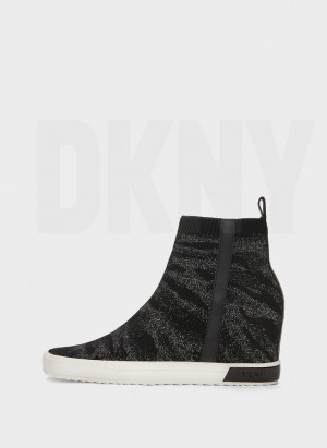 DKNY Cali Women's Wedges Black | Ireland_D0896