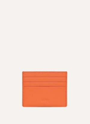 DKNY Card Case Men's Wallets Orange | Ireland_D1767