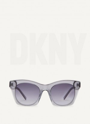 DKNY Cat Eye Women's Sunglasses Black | Ireland_D0875