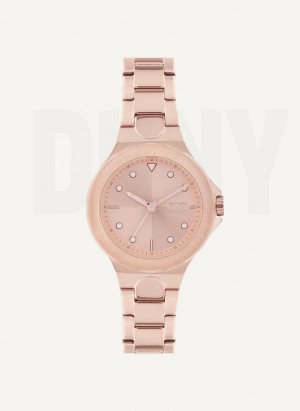 DKNY Chambers Women's Watches Rose Gold | Ireland_D1726