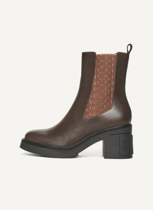 DKNY Charlotte Chelsea Women's Boots Brown | Ireland_D1263