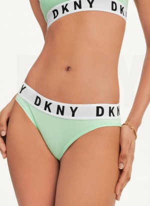 DKNY Cozy Boyfriend Bikini Women's Panties Green | Ireland_D1799