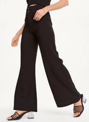 DKNY Crinkle Dressing Women's Pants Black | Ireland_D1371