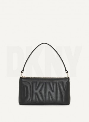 DKNY Elsa Demi Women's Crossbody Bags Black / Gold | Ireland_D0868