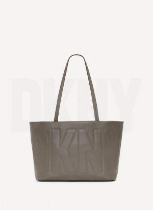 DKNY Elsa Medium Women's Tote Bags Dark Grey | Ireland_D0744