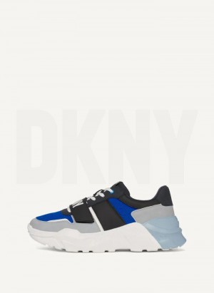 DKNY Essex Men's Sneakers Blue | Ireland_D0208