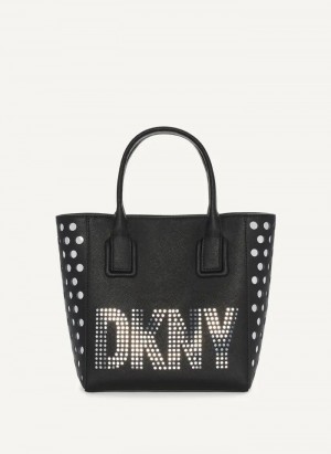 DKNY Essex Saffiano Small Women's Tote Bags Black | Ireland_D0224