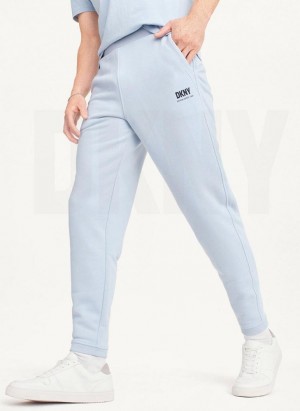 DKNY French Terry Men's Pants Blue | Ireland_D1467