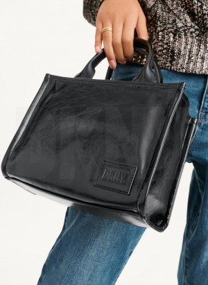 DKNY Hadlee Sm Women's Tote Bags Black / Grey | Ireland_D0736