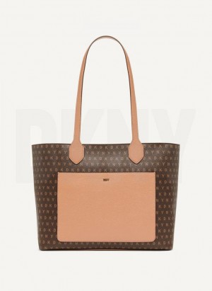 DKNY Ines Women's Tote Bags Brown | Ireland_D1681