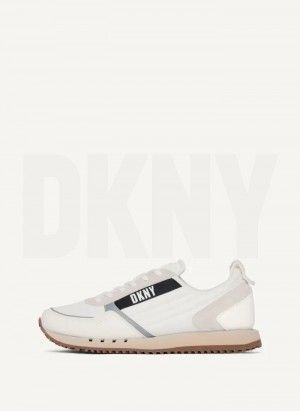 DKNY Jersey  Men's Sneakers White | Ireland_D1765