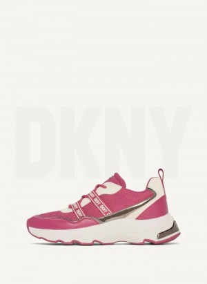 DKNY Justine Slip On Women's Sneakers Pink | Ireland_D0303