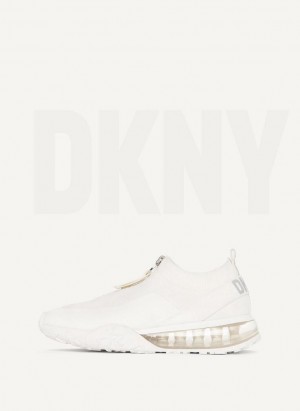 DKNY Kadia Women's Sneakers White / Silver | Ireland_D1507