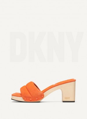 DKNY Kaia Women's Heels Orange | Ireland_D0268