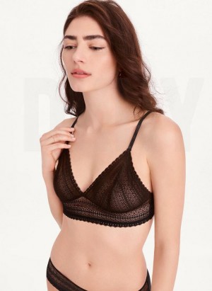 DKNY Lace Women's Bras Black | Ireland_D0263