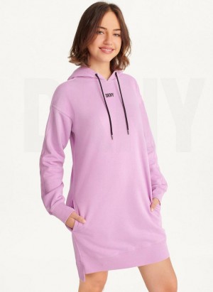 DKNY Long Sleeve Sneaker Women's Dress Pink | Ireland_D0693