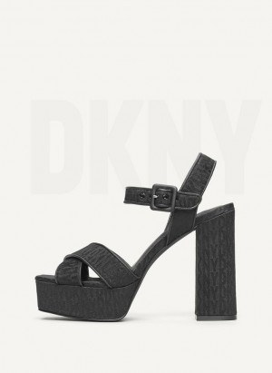 DKNY Margot Women's Heels Black | Ireland_D0351