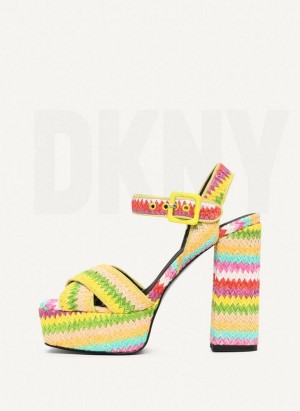 DKNY Margot Women's Heels Multicolor | Ireland_D1755