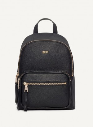 DKNY Maxine Women's Backpacks Black / Gold | Ireland_D0326