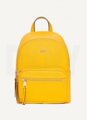 DKNY Maxine Women's Backpacks Yellow | Ireland_D0969