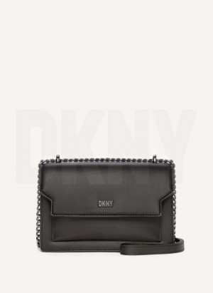 DKNY Millie Women's Shoulder Bags Black / Grey | Ireland_D0819