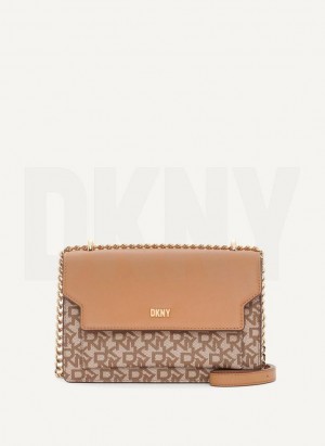 DKNY Millie Women's Shoulder Bags Brown | Ireland_D1290