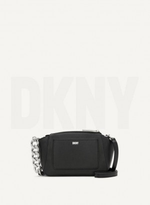 DKNY Mini Dome Women's Crossbody Bags Black | Ireland_D1830