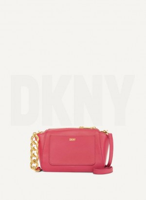 DKNY Mini Dome Women's Crossbody Bags Red | Ireland_D1424