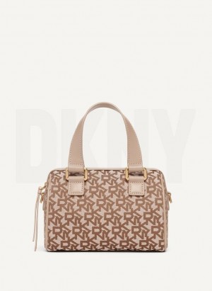 DKNY Mini Satchel Women's Crossbody Bags Brown | Ireland_D1070