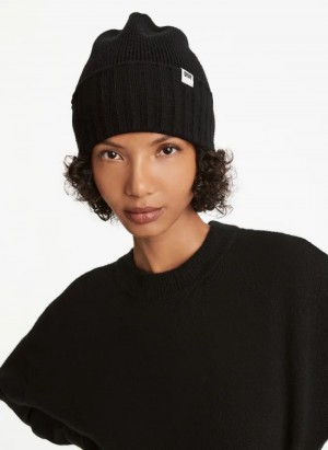 DKNY Mixed Gauges Women's Hats Black | Ireland_D1576