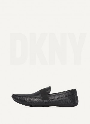 DKNY Modern Strap Driver Men's Sneakers Black | Ireland_D1089