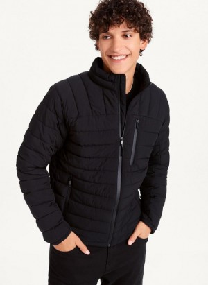 DKNY Packable Men's Puffer Jacket Black | Ireland_D1963