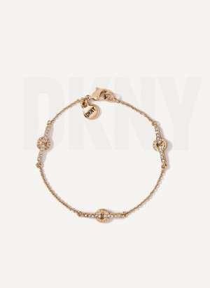 DKNY Pave Flex Women's Bracelet Gold | Ireland_D0430