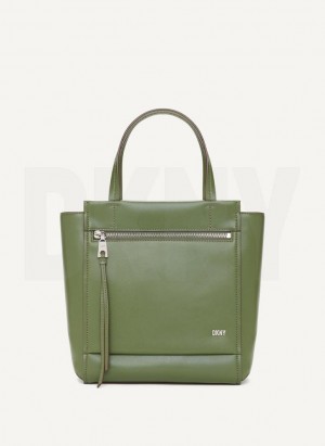 DKNY Pax North-South Tote Women's Crossbody Bags Green | Ireland_D0265