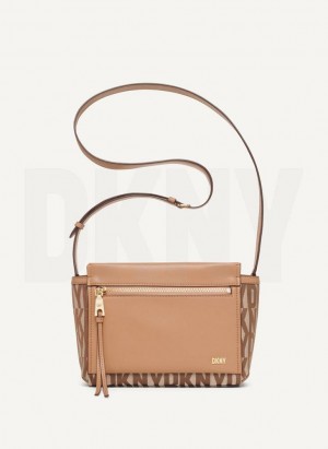 DKNY Pax Women's Crossbody Bags Brown | Ireland_D0509