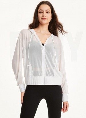 DKNY Power Mesh Women's Jackets Beige | Ireland_D0995