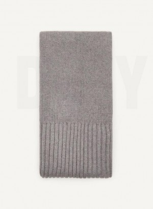 DKNY Rib Knit Oblong Women's Scarf Grey | Ireland_D1736