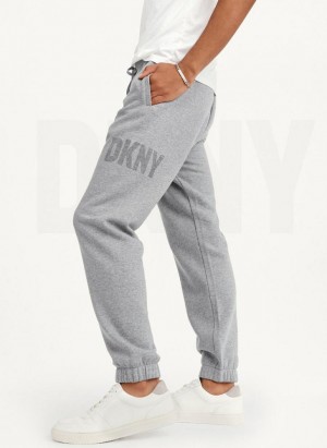 DKNY Shadow Logo Men's Joggers Grey | Ireland_D1111