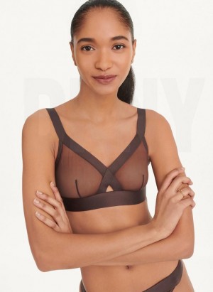 DKNY Sheers Triangle Women's Bras Black | Ireland_D1988