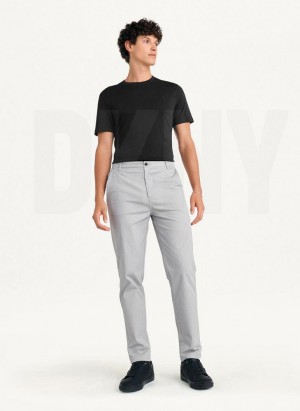 DKNY Slim Chino Men's Pants Grey | Ireland_D0637