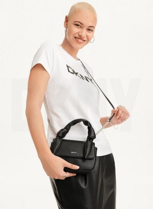 DKNY Sophie Women's Crossbody Bags Black / Silver | Ireland_D1715