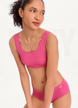 DKNY Table Tops Modal Women's Bras Pink | Ireland_D1562