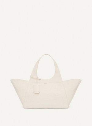 DKNY The Large Effortless Women's Tote Bags White | Ireland_D1307