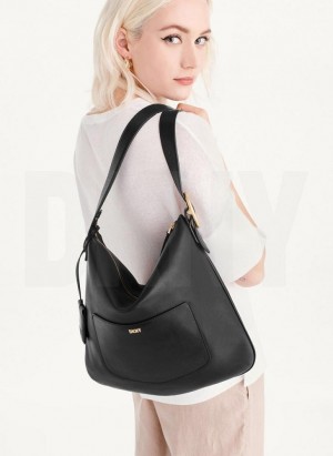 DKNY The Medium Optimist Women's Tote Bags Black | Ireland_D1888